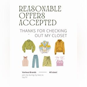 Bundle and save!!!! Reasonable offers accepted